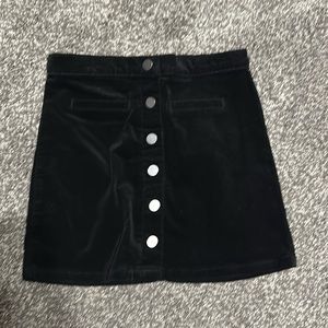 Girls Children’s Place size 8 skirt.   Black with a velvety feel.